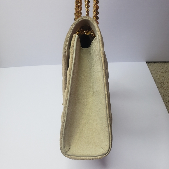 YSL Tan Suede Medium Envelope Chain Shoulder Bag - Saint Laurent - Picture 6 of 11